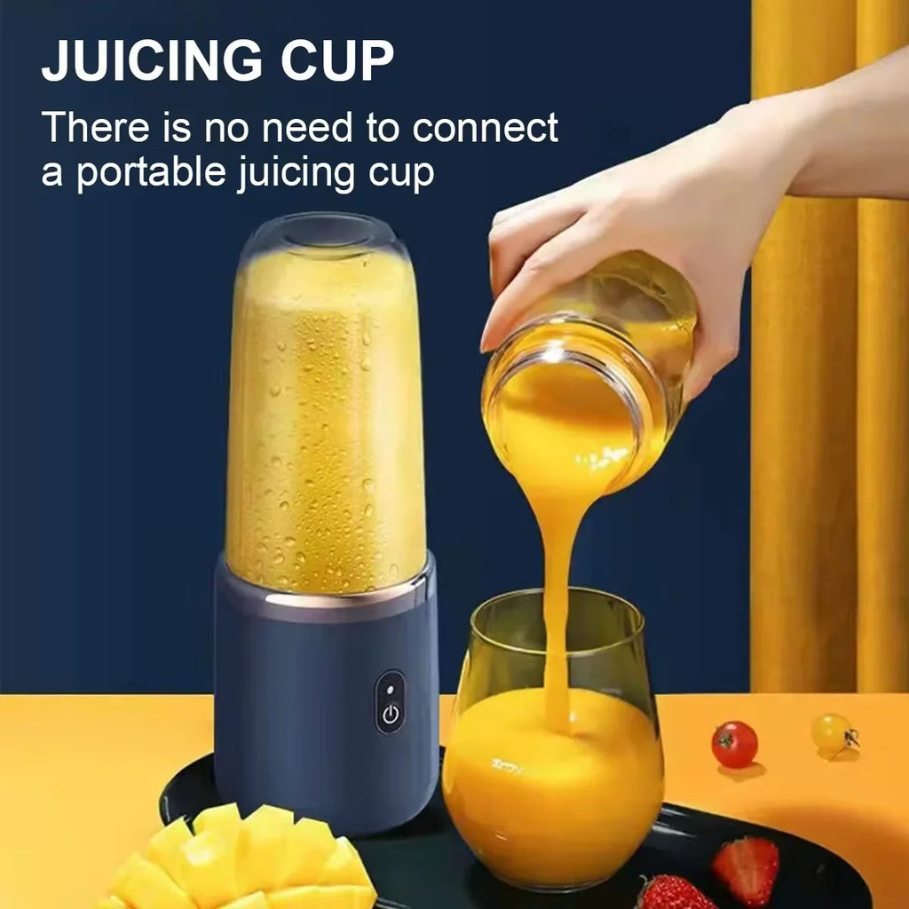 Portable Handheld USB Personal Mini Juicer Cup with Single Or Double Cups for Travel Blender for Water Bottles