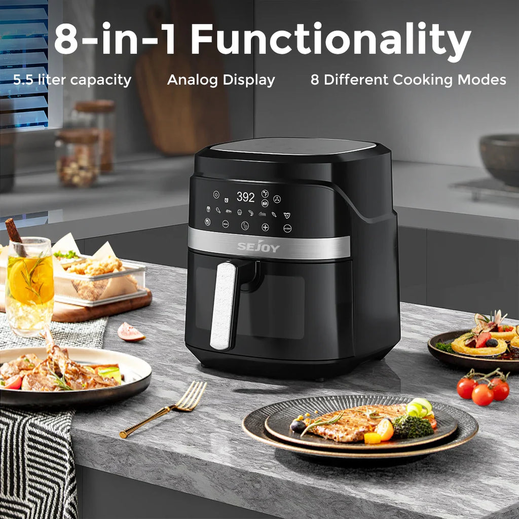 Sejoy 8 In 1 Air Fryer Oven Multifunction 1500W 110V