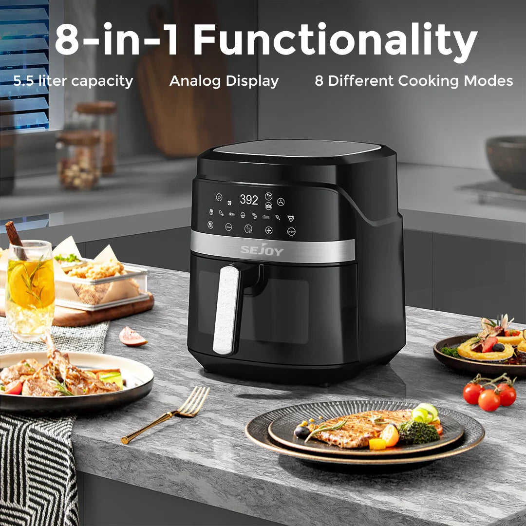 Sejoy 8 In 1 Air Fryer Oven Multifunction 1500W 110V
