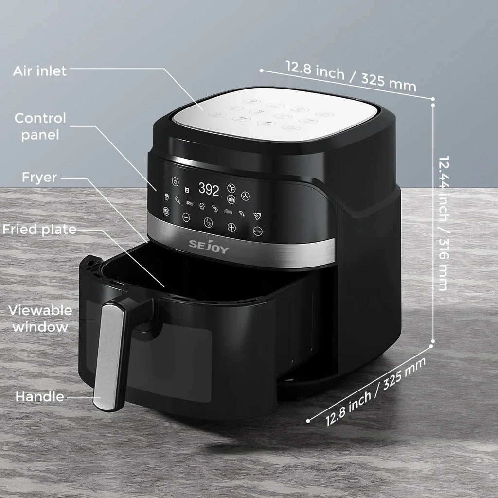 Sejoy 8 In 1 Air Fryer Oven Multifunction 1500W 110V