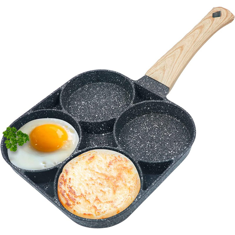 Non-stick 4-Cups segments Pancake Egg Frying Pan Cookware